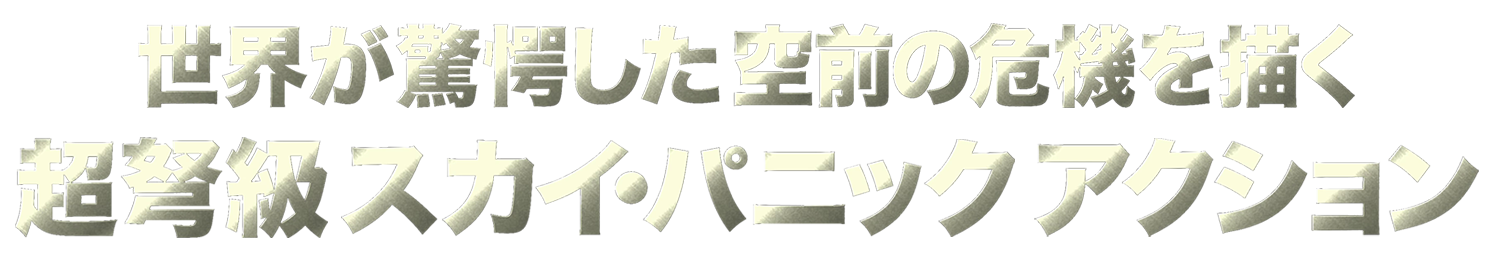 世界が驚愕した空前の危機を描く、超弩級スカイ・パニック・アクション！！
