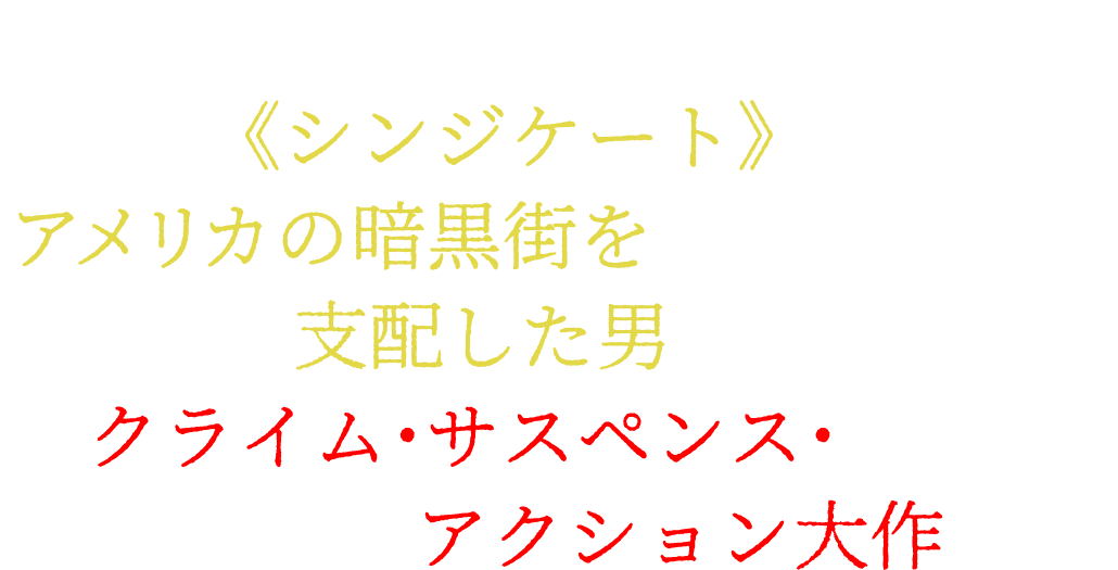 全米最大の犯罪組織《シンジケート》を率いアメリカの暗黒街を支配した男の人生を描くクライム・サスペンス・アクション大作！！